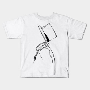 Silhouette of Man in Hat Kids T-Shirt